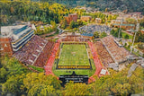 Appalachian State Mountaineers, Kidd Brewer Stadium , Watercolor Digital Sketch Print Canvas Print, Mountaineer Football,Boone North Carolina