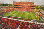 Canvas-Print of Maryland Terrapins, Capital One Field , Watercolor Digital Sketch Print Canvas Print , University of Maryland