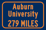 Auburn University Custom College Highway Distance Sign / War Eagles/ Auburn Alabama/ Auburn University /  Auburn Football University