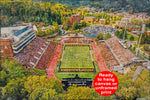 Appalachin State Mountaineers, Kidd Brewer Stadium , Watercolor Digital Sketch Print Canvas Print, Mountaineer Football,Boone North Carolina