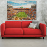 Tennessee Volunteers, Neyland Stadium , Watercolor Digital Sketch Print Canvas Print, Knoxville Tennessee, University of Tennessee