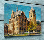 Wayne State University Watercolor Canvas Graduation gift