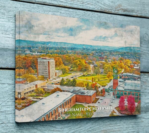 Binghamton University Campus in New York with a nature preserve and know for its beauty