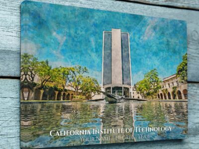 California Institute of Technology , Know as Cal Tech.  The Millikan library is the tallest building on campus
