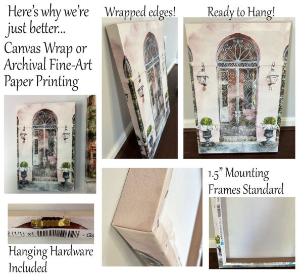 CAPITAL CANVAS PRINT PRODUCT SPECIFICATIONS