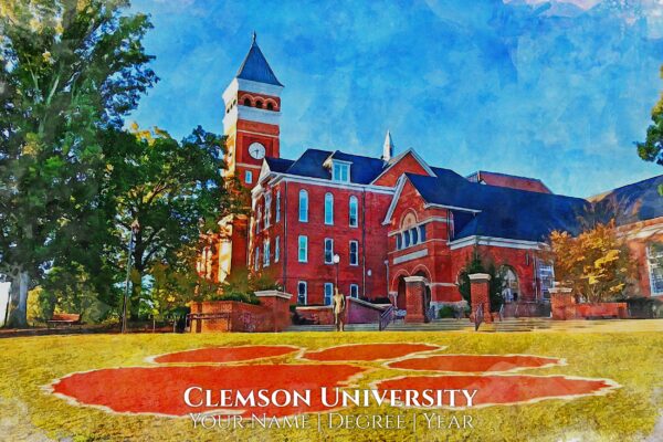 CLEMSON UNIVERSITY  IMAGE SHOWING CAMPUS BUILDING