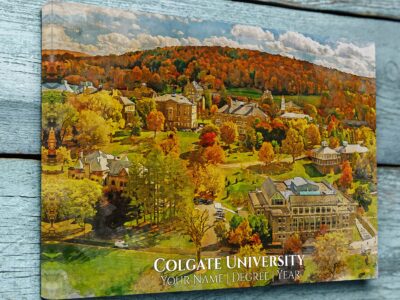 COLGATE UNIVERSITY CAMPUS CANVAS PRINT HANGING ON WALL