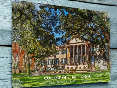 College of Charleston watercolor canvas graduation gift, College of Charleston ,