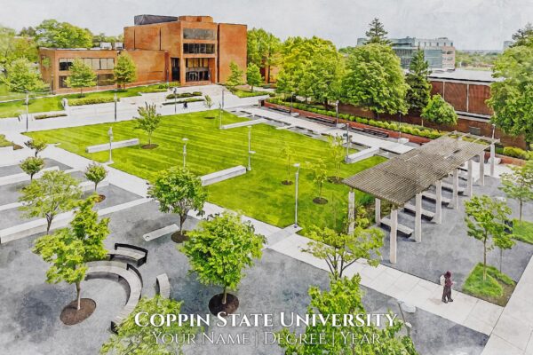 UNIVERSITY OF COPPIN STATE IMAGE SHOWING CAMPUS BUILDING