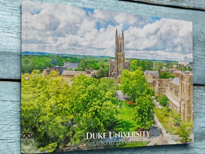 DUKE UNIVERSITY CAMPUS CANVAS PRINT HANGING ON WALL