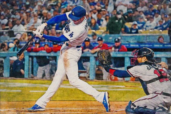 Freddie Freeman Los Angeles Dodgers canvas, Freddie Freeman wall art, Los Angles Dodgers Canvas, Freddie Freeman Poster wall art