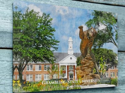 GRAMBLING STATE UNIVERSITY CAMPUS CANVAS PRINT HANGING ON WALL
