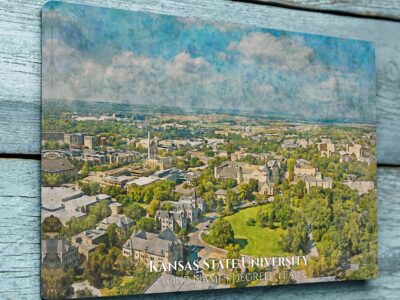 Kansas State University watercolor. Graduation gift, Kansas State University , College wall art,  College WC