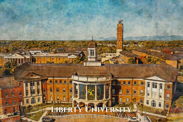 LIBERTY UNIVERSITY IMAGE SHOWING CAMPUS BUILDING