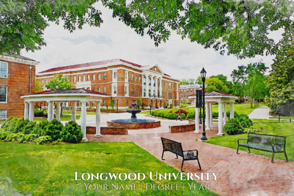LONGWOOD UNIVERSITY  IMAGE SHOWING CAMPUS BUILDING