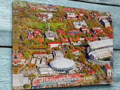 UNIVERSITY OF LOUISIANA STATE LSU MPUS CANVAS PRINT HANGING ON WALL