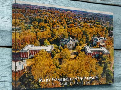 UNIVERSITY OF MARY WASHINGTON CAMPUS CANVAS PRINT HANGING ON WALL