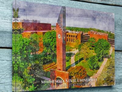 Minnesota State University watercolor. Graduation gift, Minnesota State University , College wall art,  College WC
