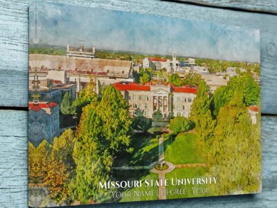 Missouri State University watercolor. Graduation gift, Missouri State University , College wall art,  College WC