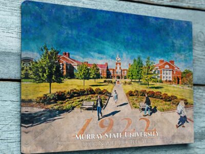 MURRAY STATE UNIVERSITY CAMPUS CANVAS PRINT HANGING ON WALL