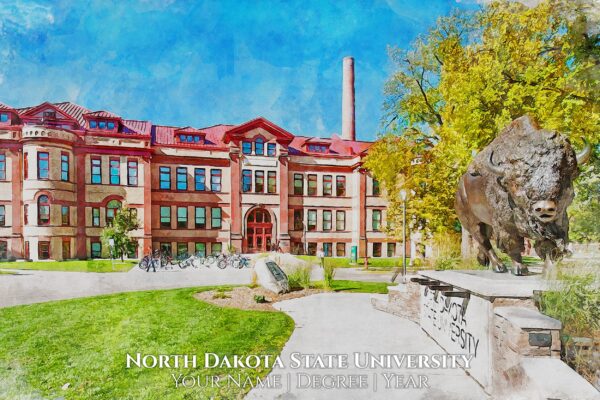 UNIVERSITY OF NORTH DAKOTA STATE  IMAGE SHOWING CAMPUS BUILDING