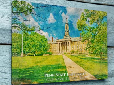 PENN STATE UNIVERSITY CAMPUS CANVAS PRINT HANGING ON WALL