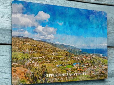 UNIVERSITY OF PEPPERDINE CAMPUS CANVAS PRINT HANGING ON WALL