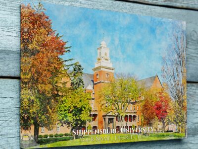 UNIVERSITY OF SHIPPENSBURG RENO CAMPUS CANVAS PRINT HANGING ON WALL