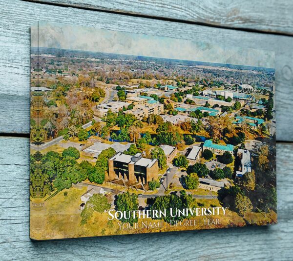 SOUTHERN UNIVERSITY CAMPUS CANVAS PRINT HANGING ON WALL
