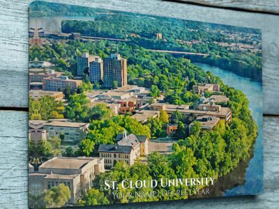 St. Cloud State University watercolor. Graduation gift, St. Cloud State University , College wall art,  College WC