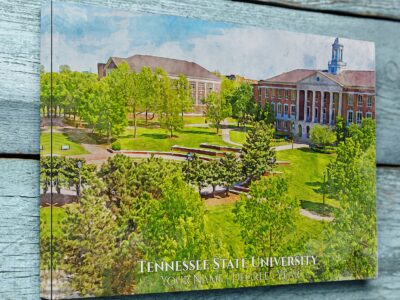 UNIVERSITY OF TENESSEE STATE CAMPUS CANVAS PRINT HANGING ON WALL