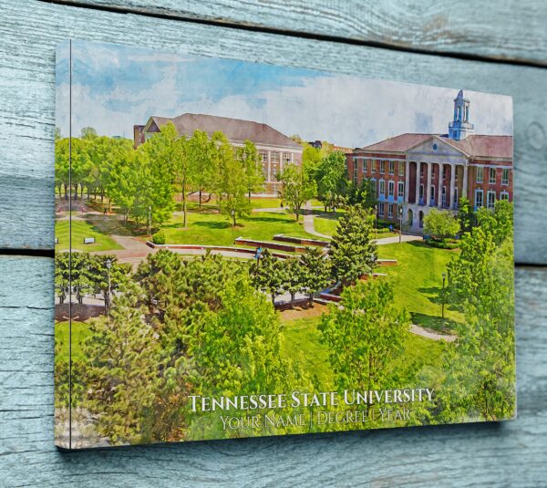 UNIVERSITY OF TENESSEE STATE CAMPUS CANVAS PRINT HANGING ON WALL