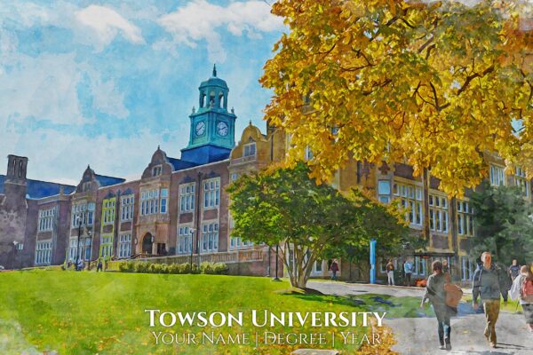 UNIVERSITY OF TOWSON  IMAGE SHOWING CAMPUS BUILDING