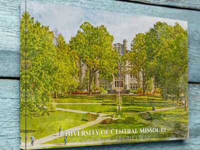 University of Central Missouri watercolor. Graduation gift, University of Central Missouri , College wall art,  College WC