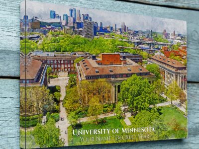 University of Minnesota Twin Cities watercolor. Graduation gift, University of Minnesota Twin Cities , College wall art,  College WC