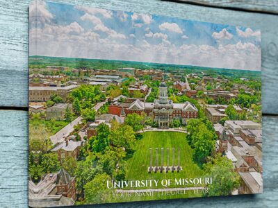 UNIVERSITY OF MISSOURI CAMPUS CANVAS PRINT HANGING ON WALL