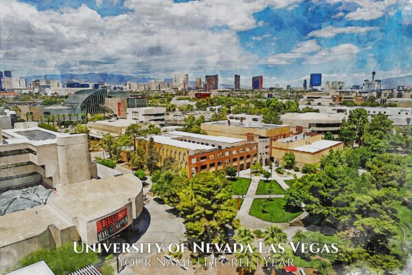 UNIVERSITY OF NEVEDA  LAS VEGAS UNLV  IMAGE SHOWING CAMPUS BUILDING