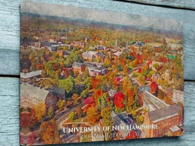 University of New Hampshire watercolor. Graduation gift, University of New Hampshire , College wall art,  College WC