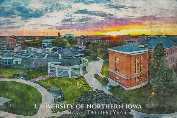 NORTHERN IOWA UNIVERSITY  IMAGE SHOWING CAMPUS BUILDING