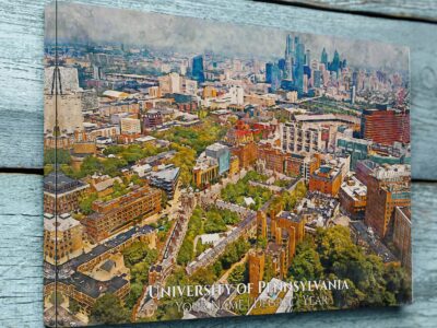 UNIVERSITY OF PENNSYLVANIA CAMPUS CANVAS PRINT HANGING ON WALL
