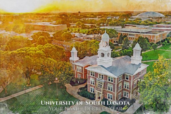 UNIVERSITY OF SOUTH DAKOTA  IMAGE SHOWING CAMPUS BUILDING