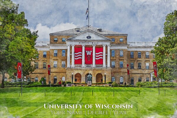 UNIVERSITY OF WISCONSIN IMAGE SHOWING CAMPUS BUILDING