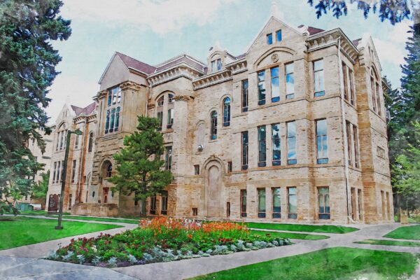 UNIVERSITY OF WYOMING IMAGE SHOWING CAMPUS BUILDING