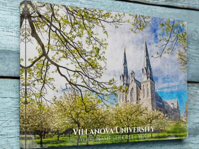 VILLANOVA UNIVERSITY CAMPUS CANVAS PRINT HANGING ON WALL