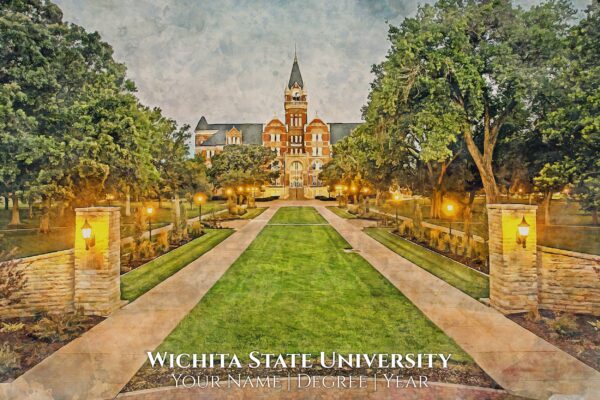 UNIVERSITY OF WICHITA STATE  IMAGE SHOWING CAMPUS BUILDING