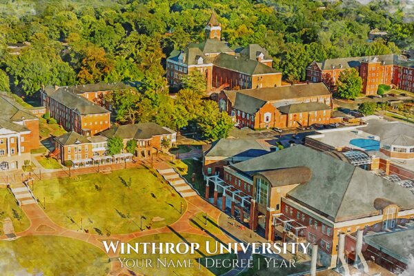 WINDTHROP UNIVERSITY  IMAGE SHOWING CAMPUS BUILDING