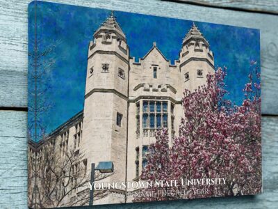 YOUNGSTOWN STATE CAMPUS CANVAS PRINT HANGING ON WALL
