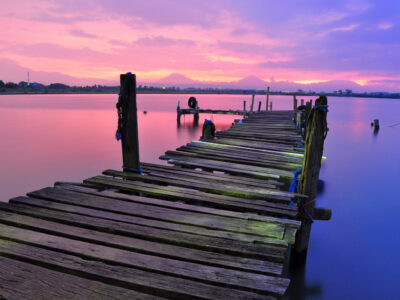 Lake Pier at Dusk Large Wall Canvas, Landscape Wall Art, Large Canvas Art, Beautiful outdoor canvas print, Large landscape print