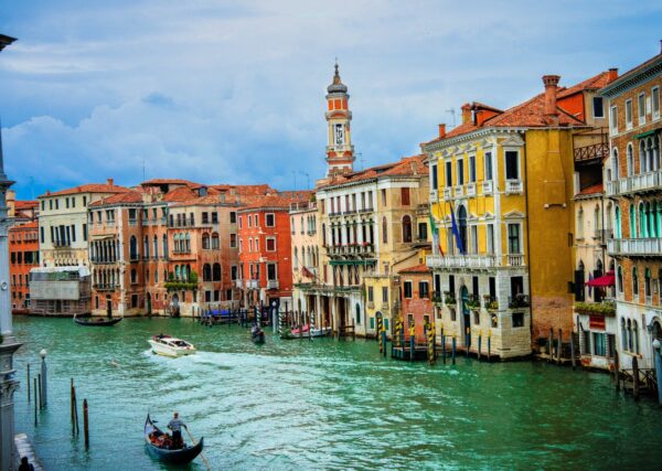 Venice Italy Gondolas in canal, Venice Italy, Vacation in Italy, Europe Classic Photo, Venice Canvas Print, Venice wall art, Large wall art