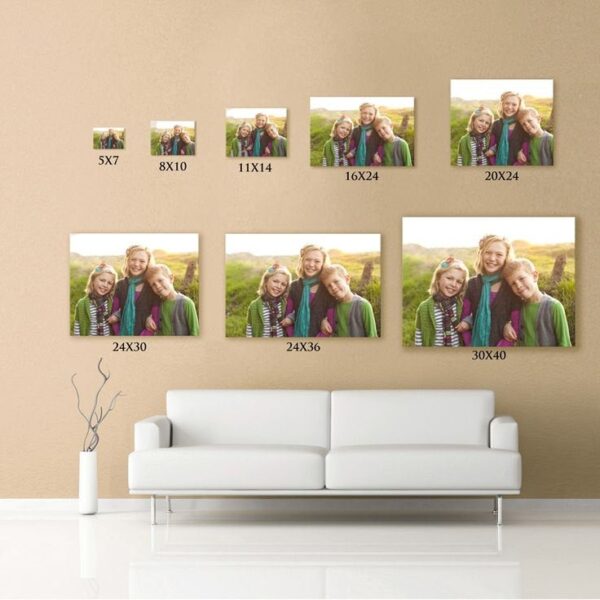 Your own photo turned into canvas, All Sizes Custom Canvas Prints, Photo To Canvas, picture canvas, Perfect touching gift for any occasion